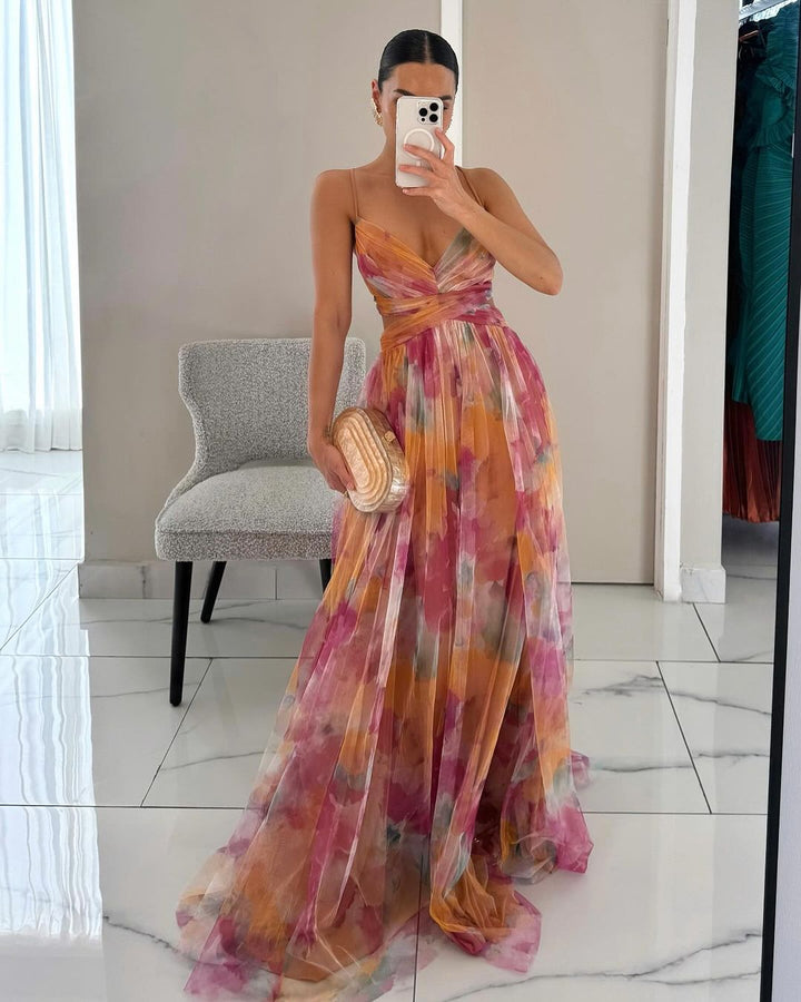 Alina | Robe Maxi Éblouissante